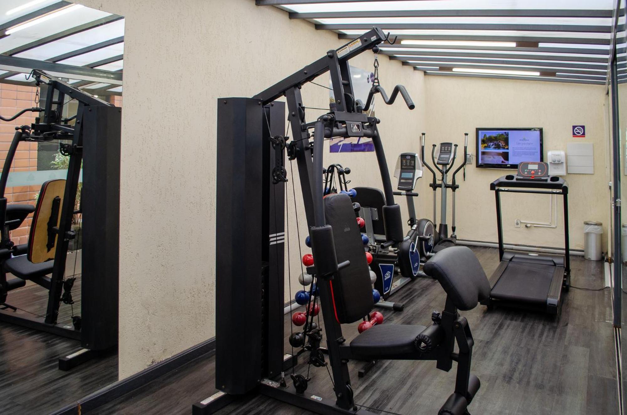 Royal Boutique Savassi Hotel Belo Horizonte Bagian luar foto A gym at the hotel